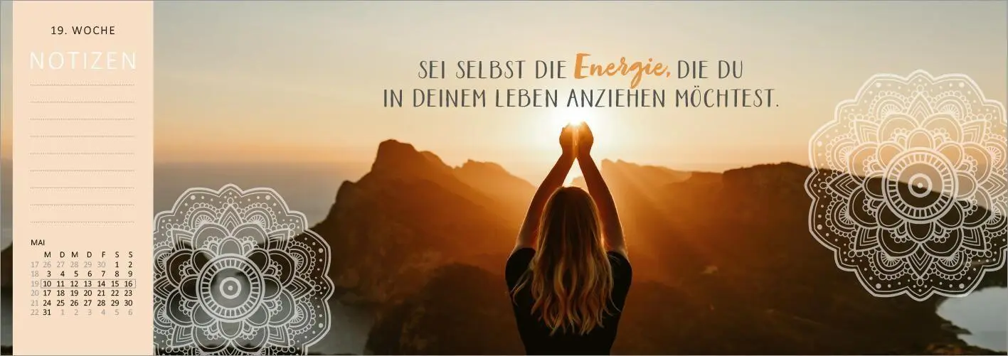 Bild: 4014489139300 | Tischkalender Einatmen. Ausatmen. Lächeln. 2027 | Kalender | 128 S.