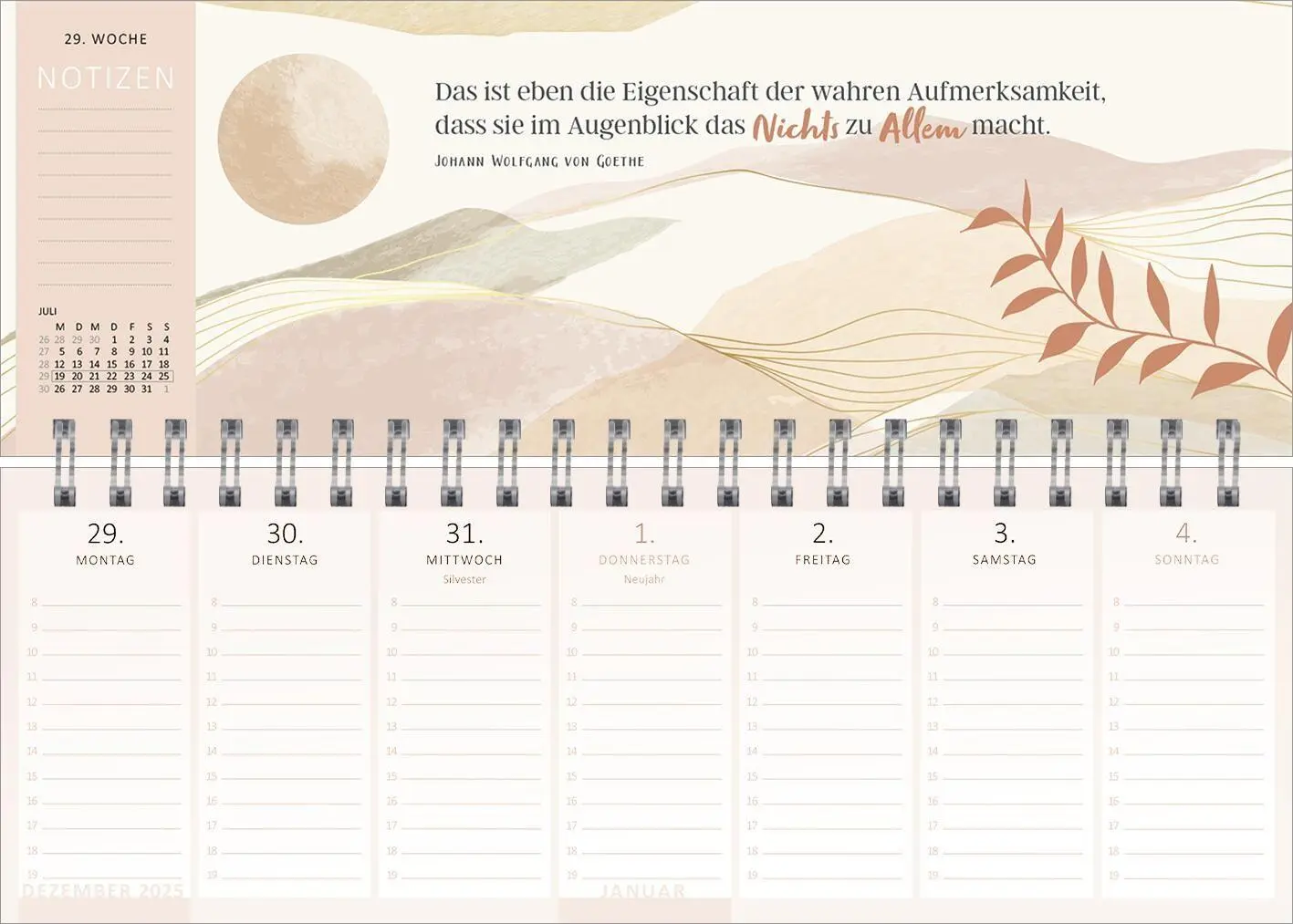 Bild: 4014489139300 | Tischkalender Einatmen. Ausatmen. Lächeln. 2027 | Kalender | 128 S.