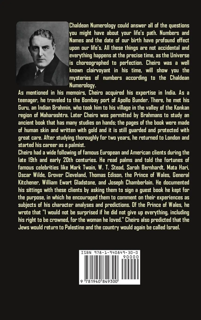 Rückseite: 9781940849300 | Cheiro's Book of Numbers | Cheiro | Buch | Englisch | 2015