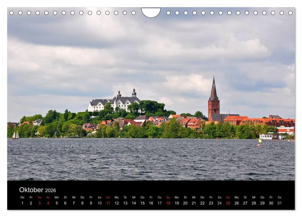 Bild: 9783516169300 | Plön - die Stadt am See (Wandkalender 2026 DIN A4 quer), CALVENDO...