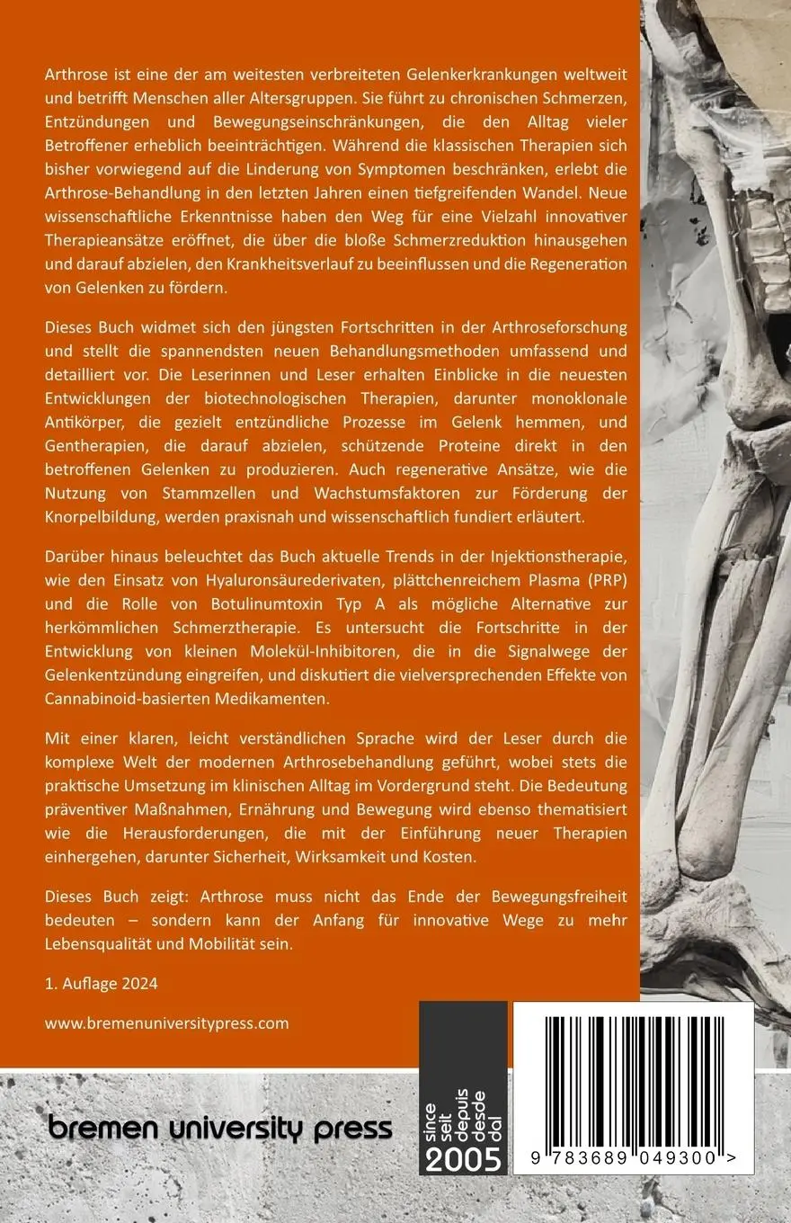 Rückseite: 9783689049300 | Neue Methoden zur Behandlung von Arthrose | Wolteren (u. a.) | Buch