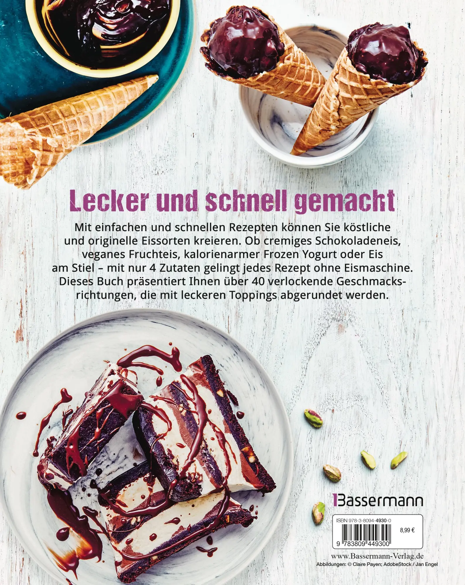 Bild: 9783809449300 | Leckere Eiscreme mit nur 4 Zutaten. Ohne Eismaschine. 100% natürlich