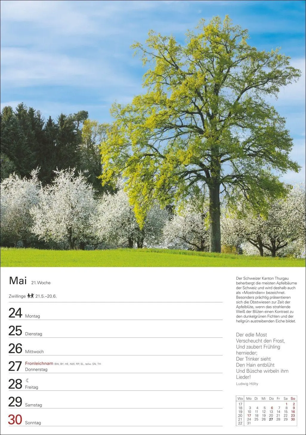 Bild: 9783840039300 | Bäume Wochenplaner 2027 - 53 stimmungsvolle Fotografien | Kalender