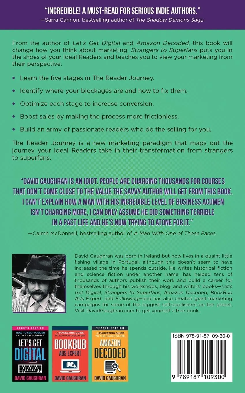 Rückseite: 9789187109300 | Strangers to Superfans | A Marketing Guide to The Reader Journey