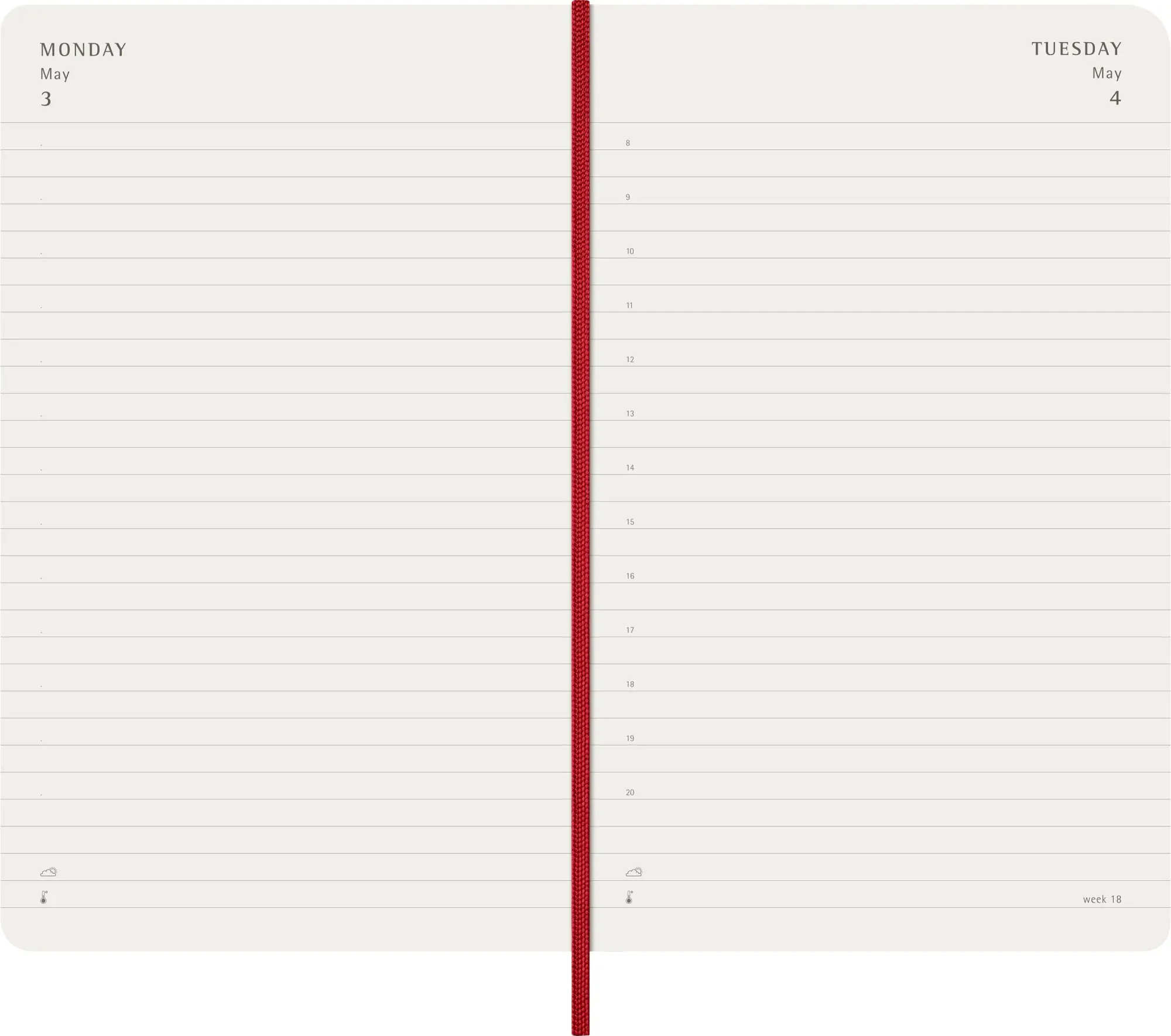 Bild: 8056999279400 | Moleskine 12 Monate Tageskalender 2027, Large/A5, 1 Tag = 1 Seite,...