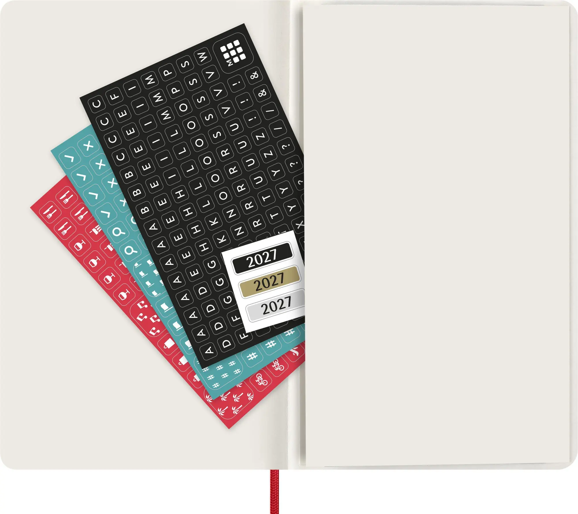 Bild: 8056999279400 | Moleskine 12 Monate Tageskalender 2027, Large/A5, 1 Tag = 1 Seite,...