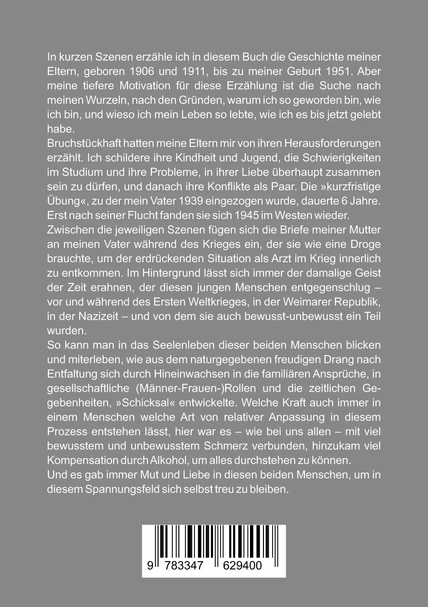 Rückseite: 9783347629400 | Wurzelgeschenk | Eine Suche | Bettina Goßlich | Taschenbuch | 200 S.