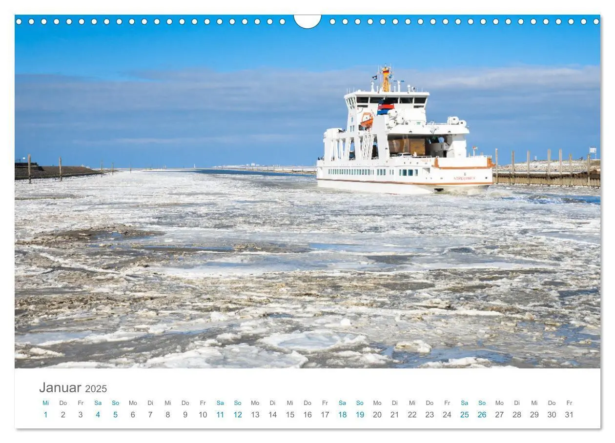 Bild: 9783457209400 | Norderney Sehnsuchtskalender (Wandkalender 2025 DIN A3 quer),...