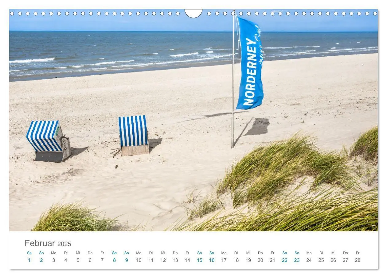 Bild: 9783457209400 | Norderney Sehnsuchtskalender (Wandkalender 2025 DIN A3 quer),...