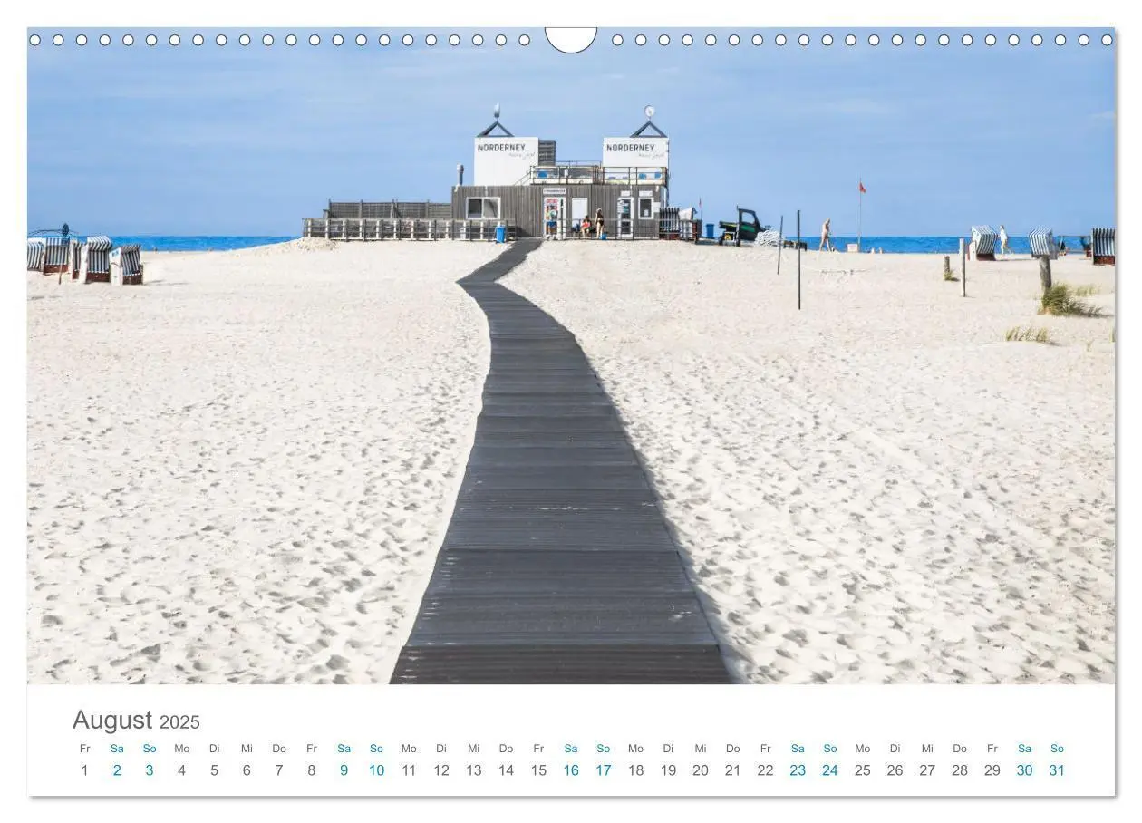 Bild: 9783457209400 | Norderney Sehnsuchtskalender (Wandkalender 2025 DIN A3 quer),...