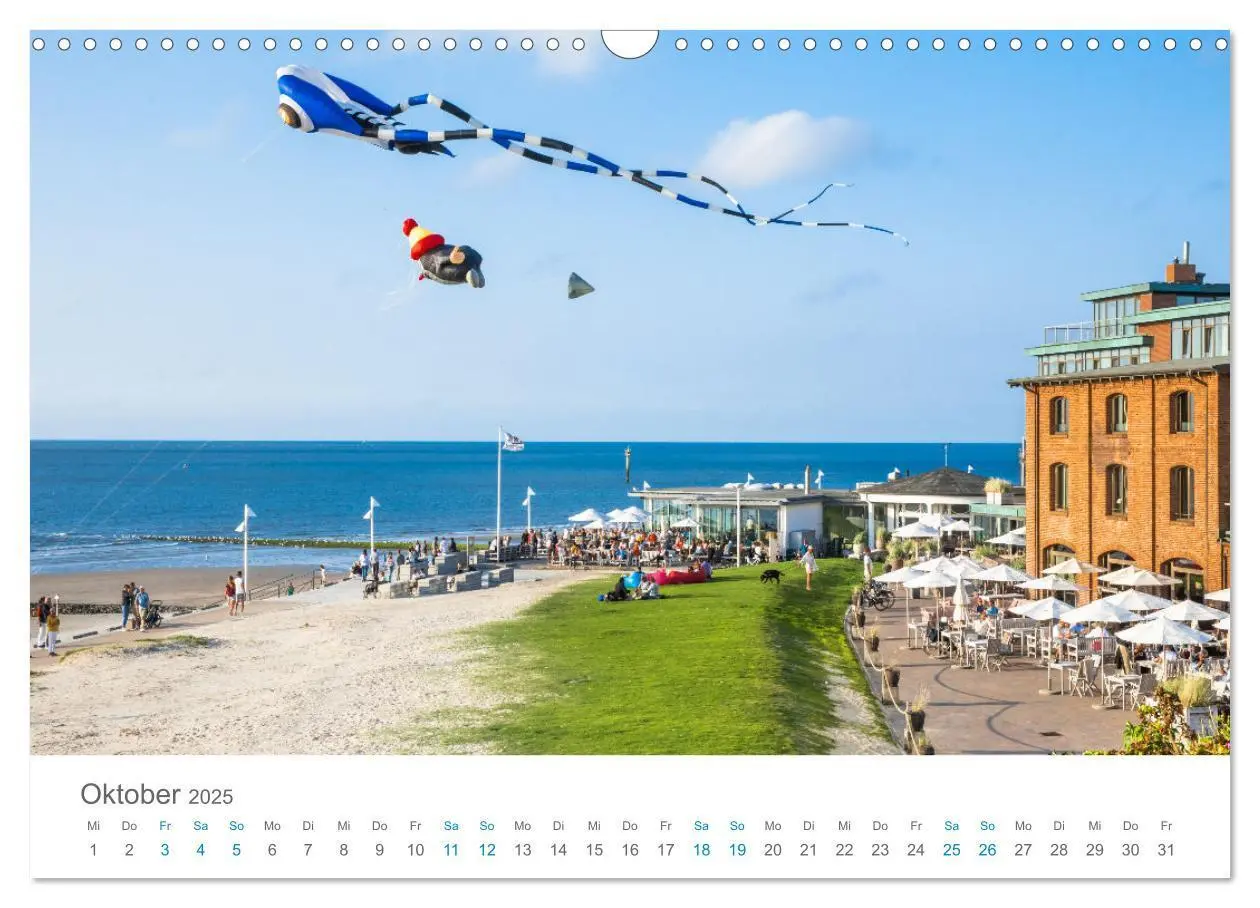 Bild: 9783457209400 | Norderney Sehnsuchtskalender (Wandkalender 2025 DIN A3 quer),...