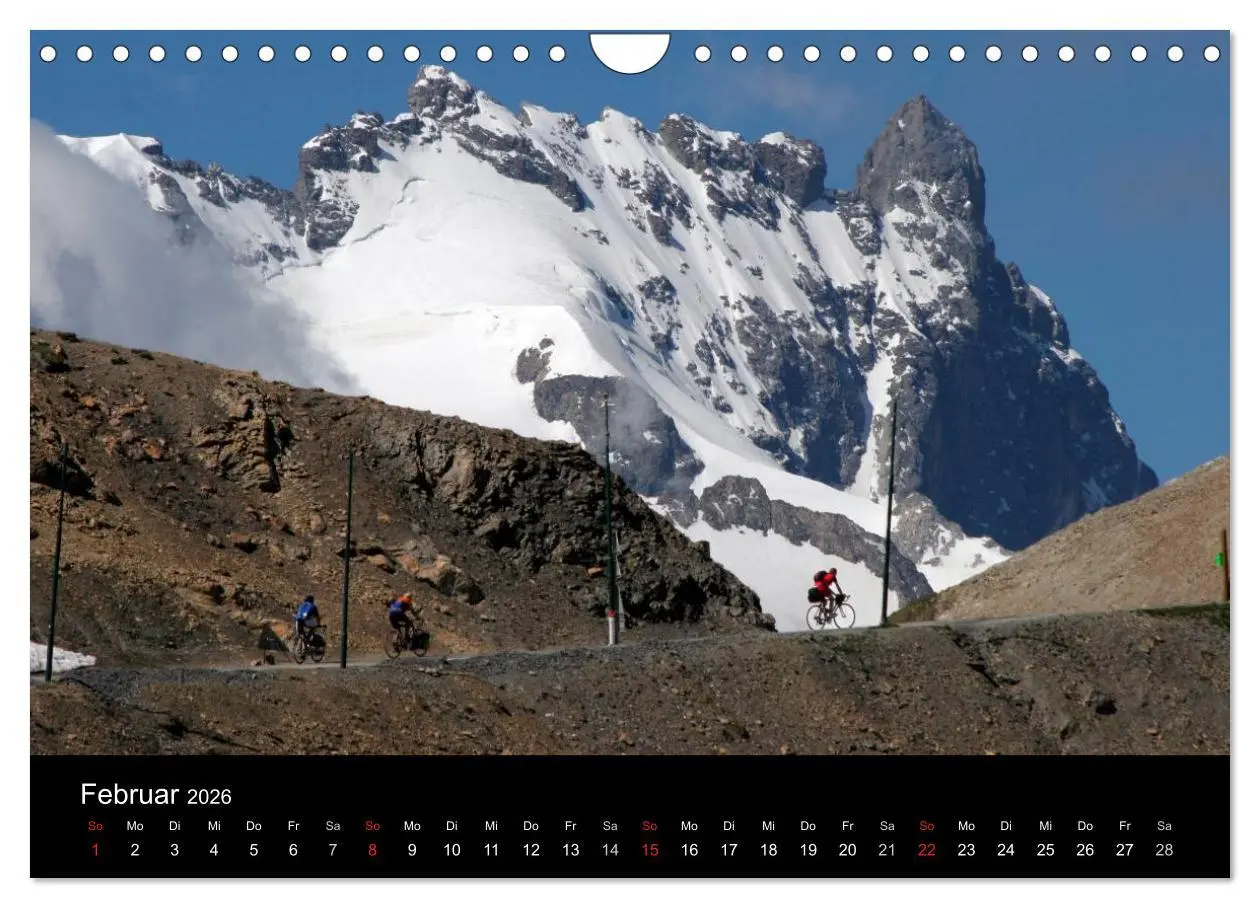 Bild: 9783516229400 | Alpenpässe auf dem Rennrad Vol. 1 (Wandkalender 2026 DIN A4 quer),...