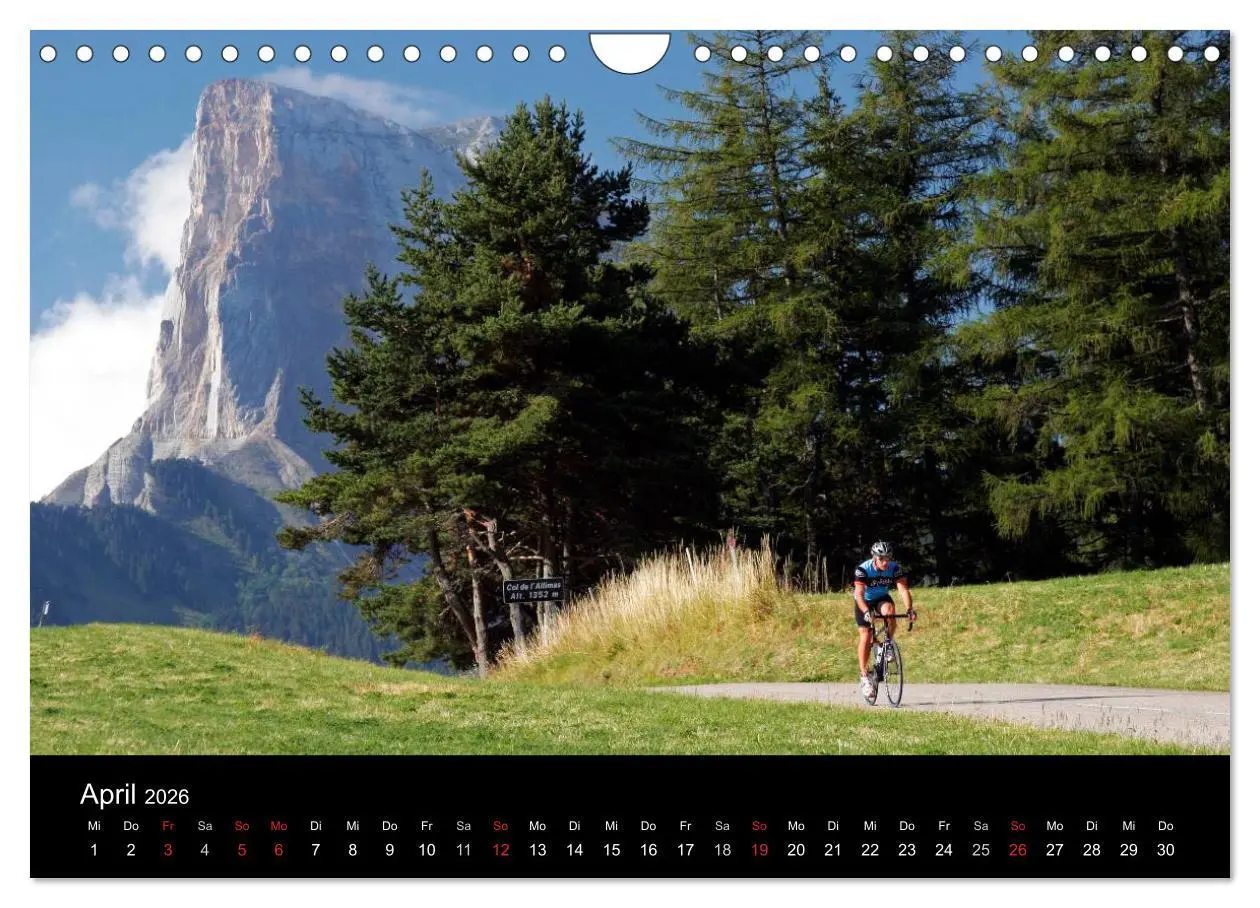 Bild: 9783516229400 | Alpenpässe auf dem Rennrad Vol. 1 (Wandkalender 2026 DIN A4 quer),...