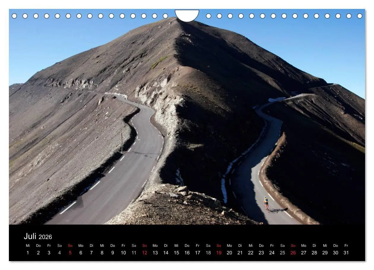 Bild: 9783516229400 | Alpenpässe auf dem Rennrad Vol. 1 (Wandkalender 2026 DIN A4 quer),...
