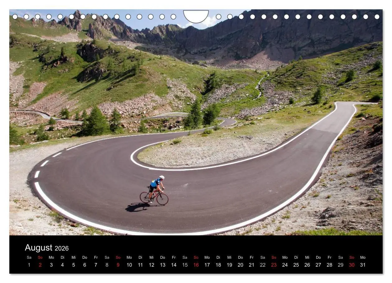 Bild: 9783516229400 | Alpenpässe auf dem Rennrad Vol. 1 (Wandkalender 2026 DIN A4 quer),...