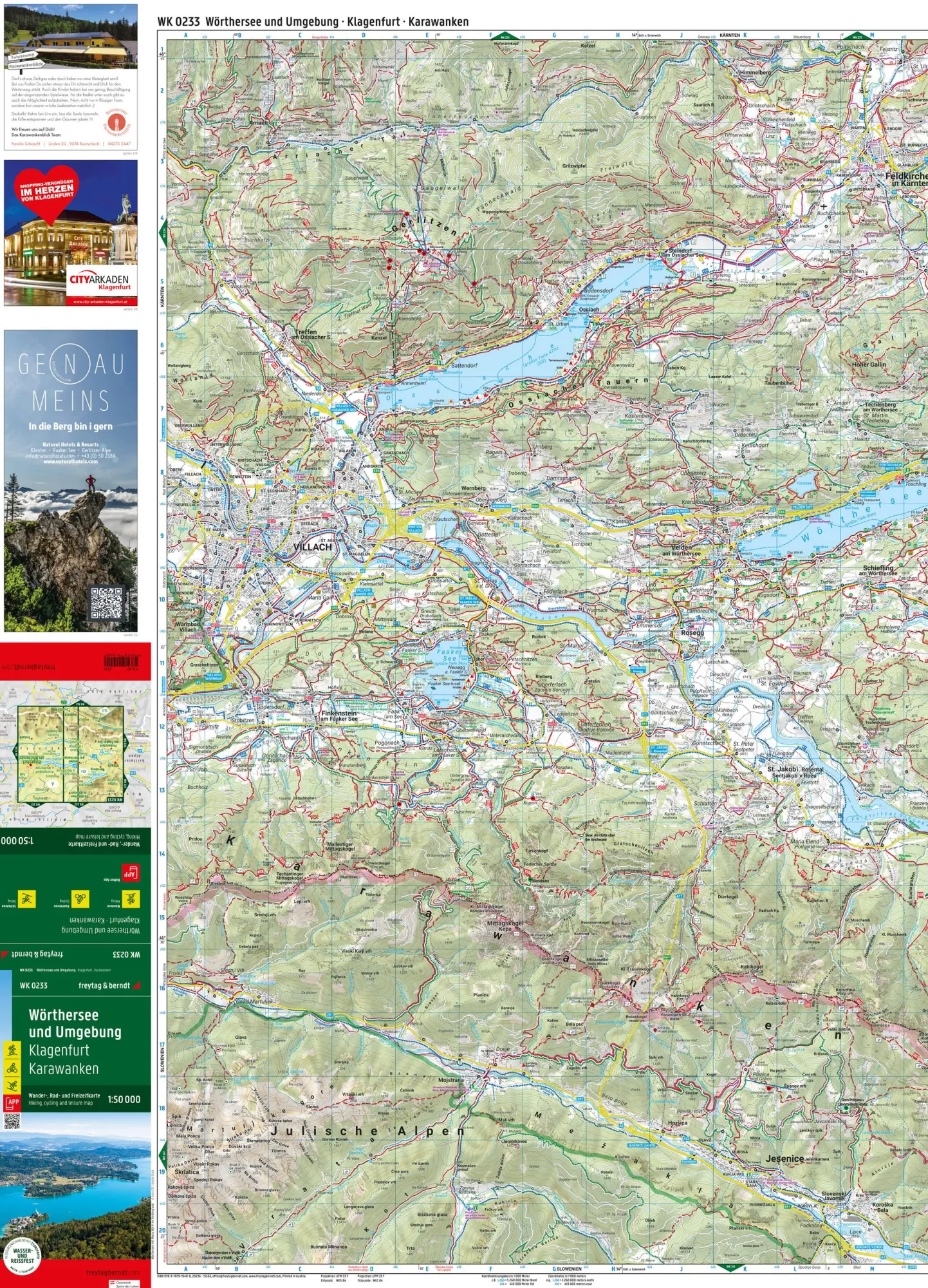 Bild: 9783707919400 | freytag &amp; berndt Wanderkarte WK 0233 Wörthersee und Umgebung,...