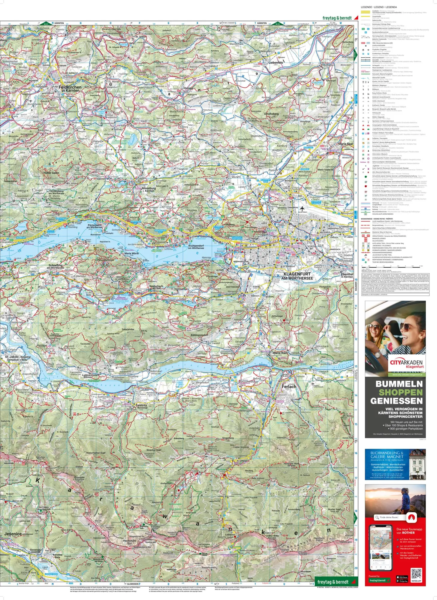 Bild: 9783707919400 | freytag &amp; berndt Wanderkarte WK 0233 Wörthersee und Umgebung,...