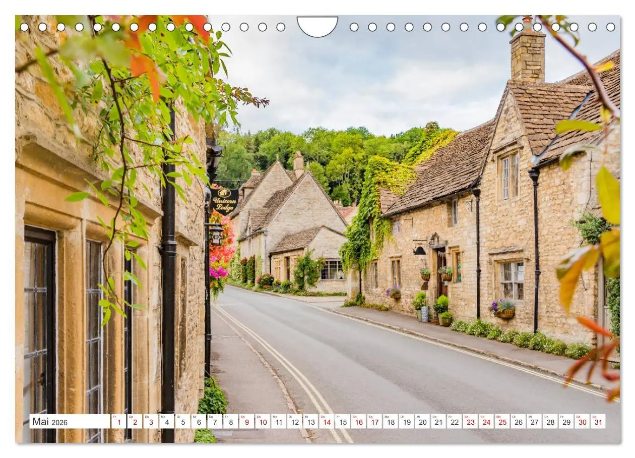 Bild: 9783457749500 | Die englischen Cotswolds (Wandkalender 2026 DIN A4 quer), CALVENDO...