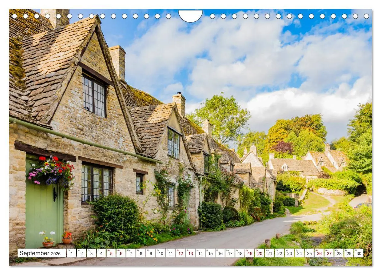 Bild: 9783457749500 | Die englischen Cotswolds (Wandkalender 2026 DIN A4 quer), CALVENDO...