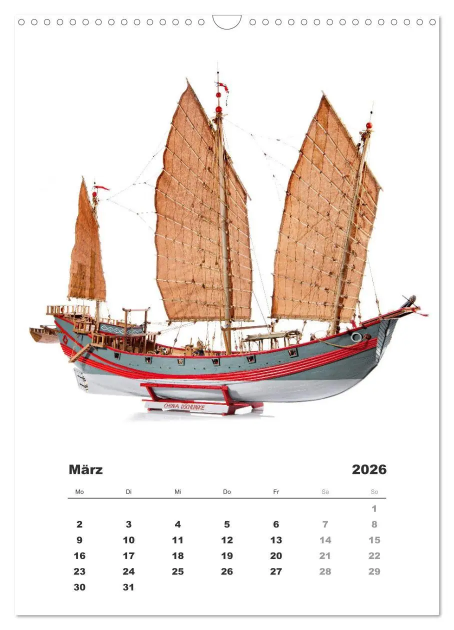 Bild: 9783516389500 | Historische Segelschiffe - Modellbau (Wandkalender 2026 DIN A3...