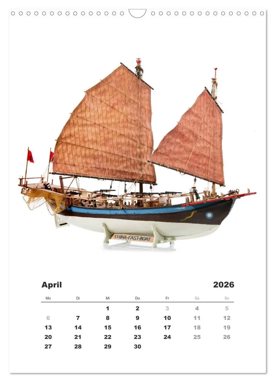 Bild: 9783516389500 | Historische Segelschiffe - Modellbau (Wandkalender 2026 DIN A3...