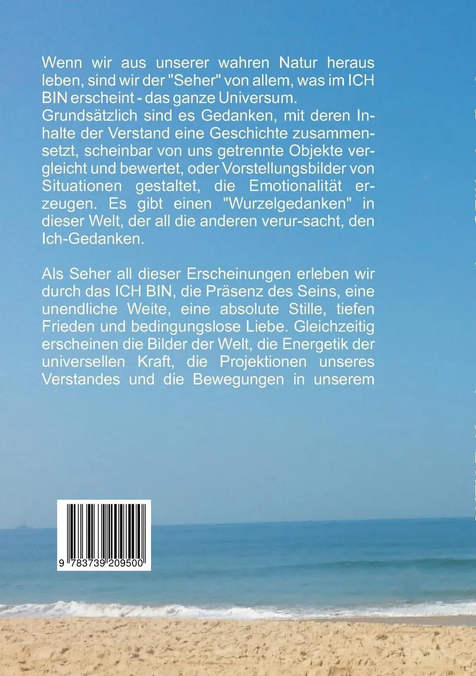 Rückseite: 9783739209500 | JetztSEIN - das Buch | Wie Sie in Frieden leben können! | Kurzbauer