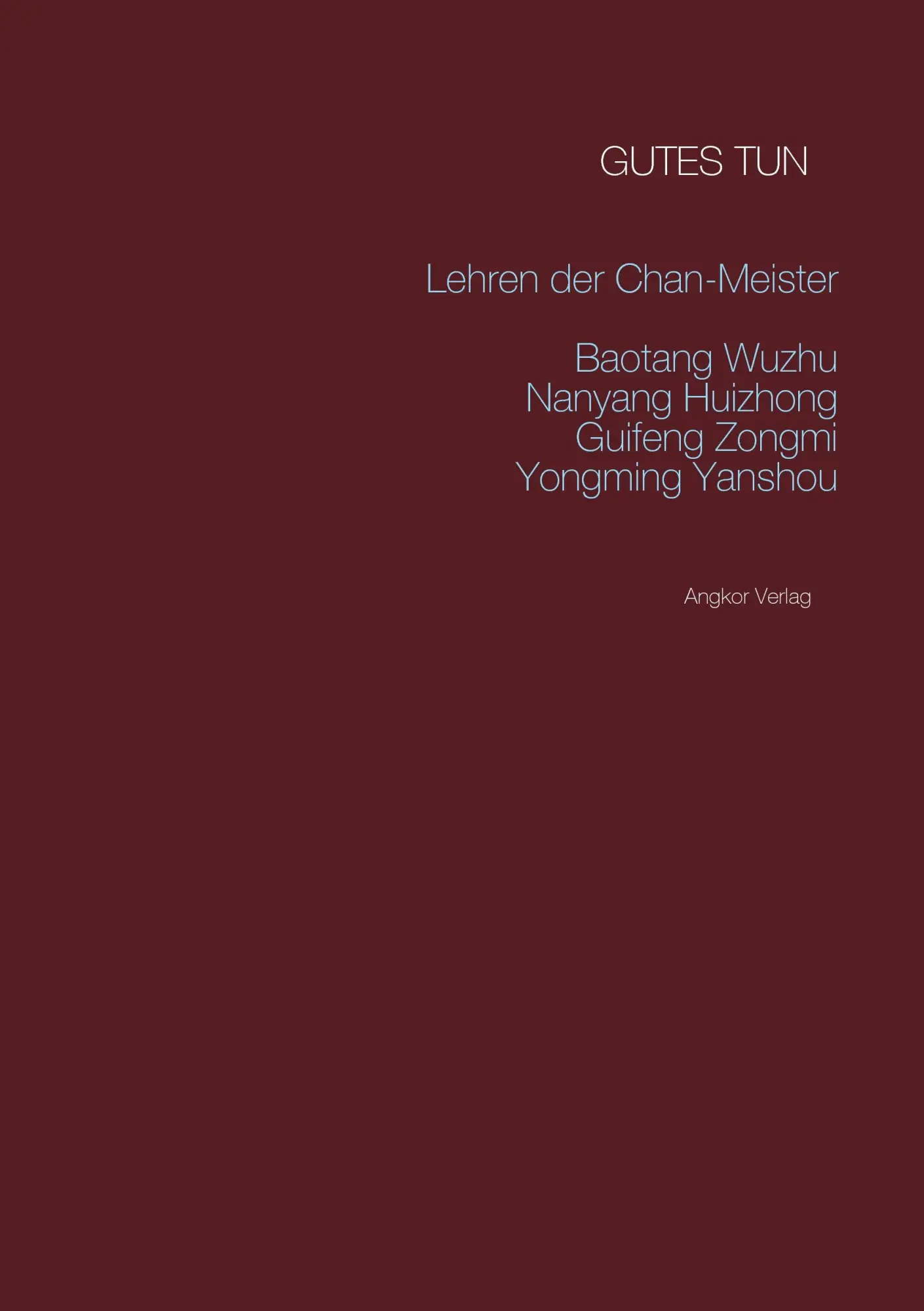 Cover: 9783943839500 | Gutes tun | Taro Yamada | Taschenbuch | Deutsch | 2017 | Angkor Verlag