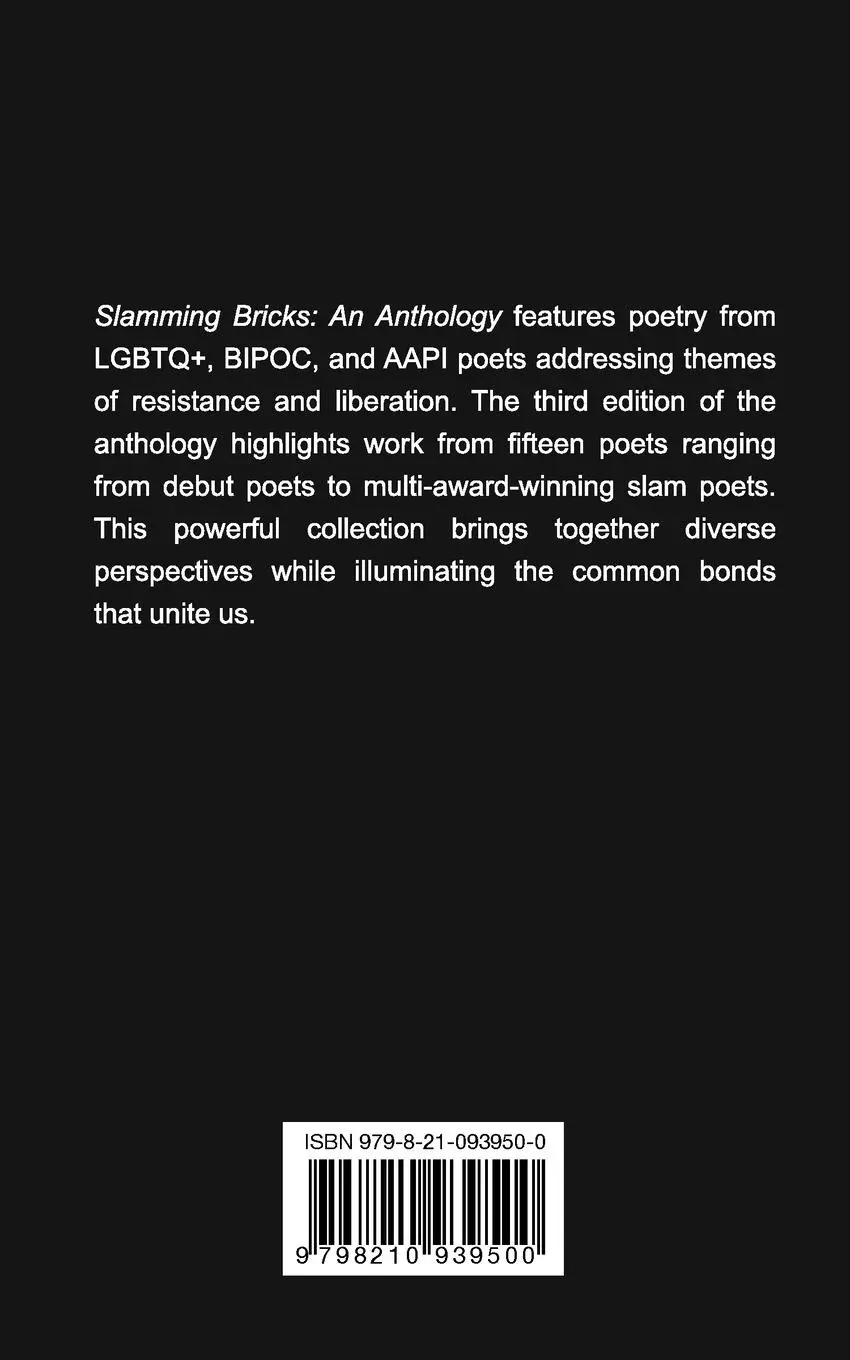 Rückseite: 9798210939500 | Slamming Bricks | An Anthology 3rd Edition | Avery Brooks (Ed. | Buch