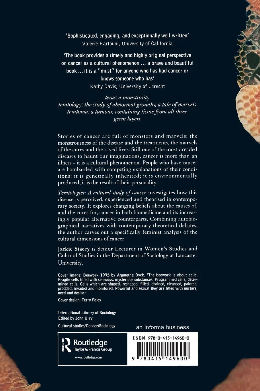 Rückseite: 9780415149600 | Teratologies | A Cultural Study of Cancer | Jackie Stacey | Buch