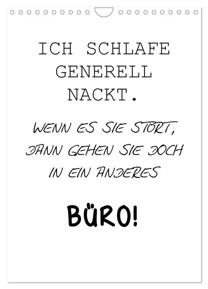 Bild: 9783435959600 | Typo-Kalender für das Büro. Gemeine und lustige Sprüche...