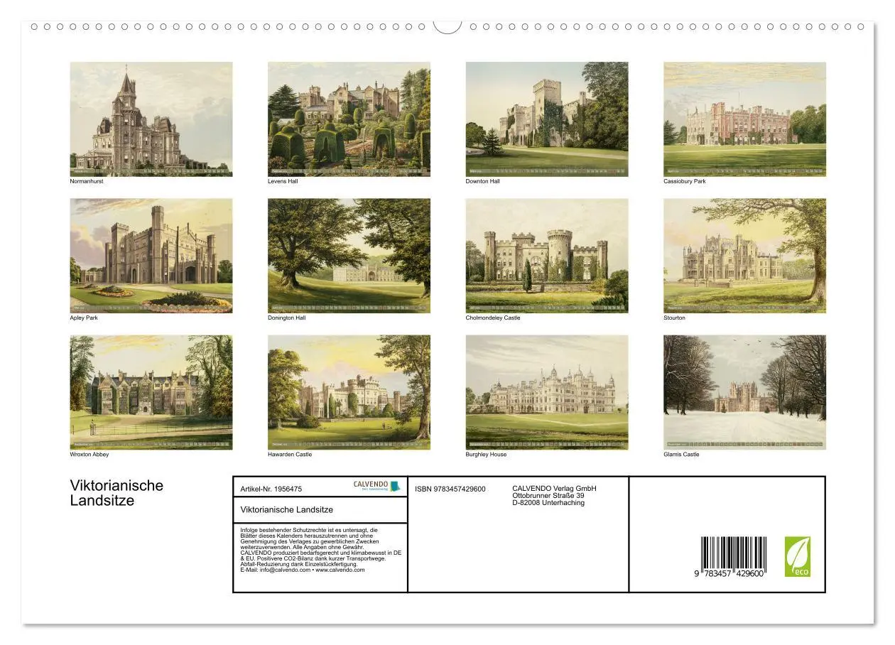 Bild: 9783457429600 | Viktorianische Landsitze (hochwertiger Premium Wandkalender 2026...