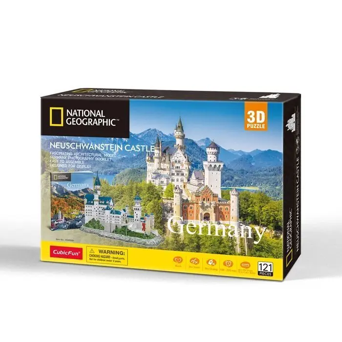 Cover: 7640409429700 | CUBICFUN - 3D Puzzle Schloss Neuschwanstein 121 Teile | Spiel | 660990