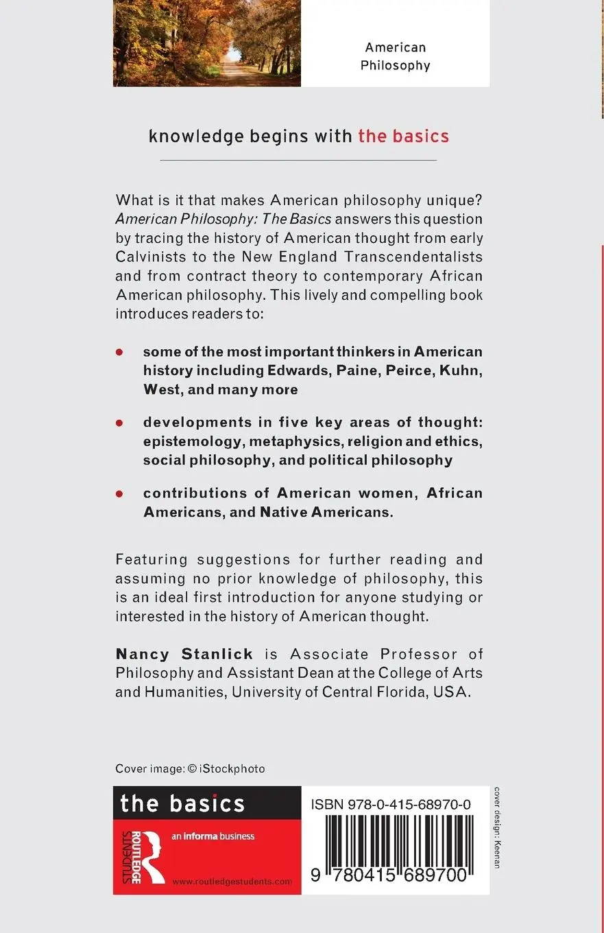 Rückseite: 9780415689700 | American Philosophy | The Basics | Nancy Stanlick | Taschenbuch | 2012