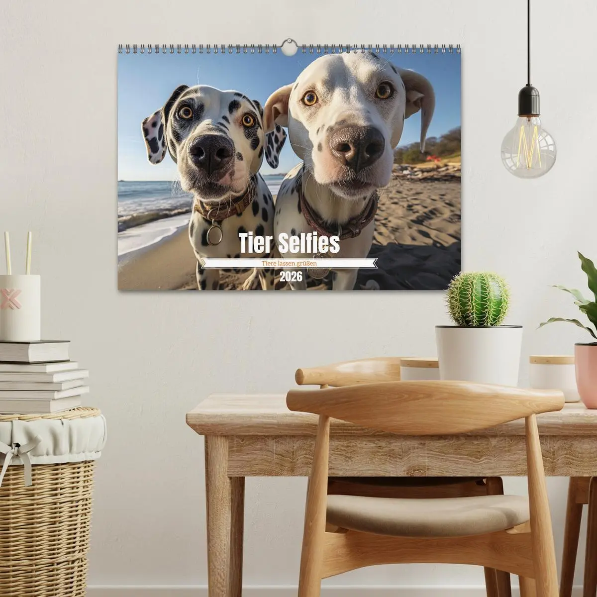 Bild: 9783457419700 | Tier Selfies (Wandkalender 2026 DIN A3 quer), CALVENDO Monatskalender