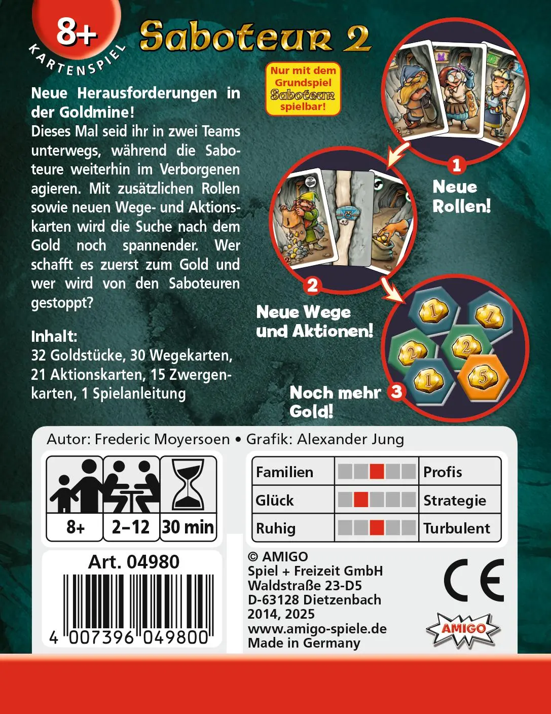 Bild: 4007396049800 | Saboteur 2 | AMIGO - Kartenspiel | Spiel | 04980 | Deutsch | 2014