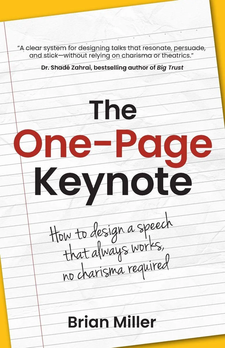 Cover: 9781781339800 | The One-Page Keynote | Brian Miller | Taschenbuch | Englisch | 2026