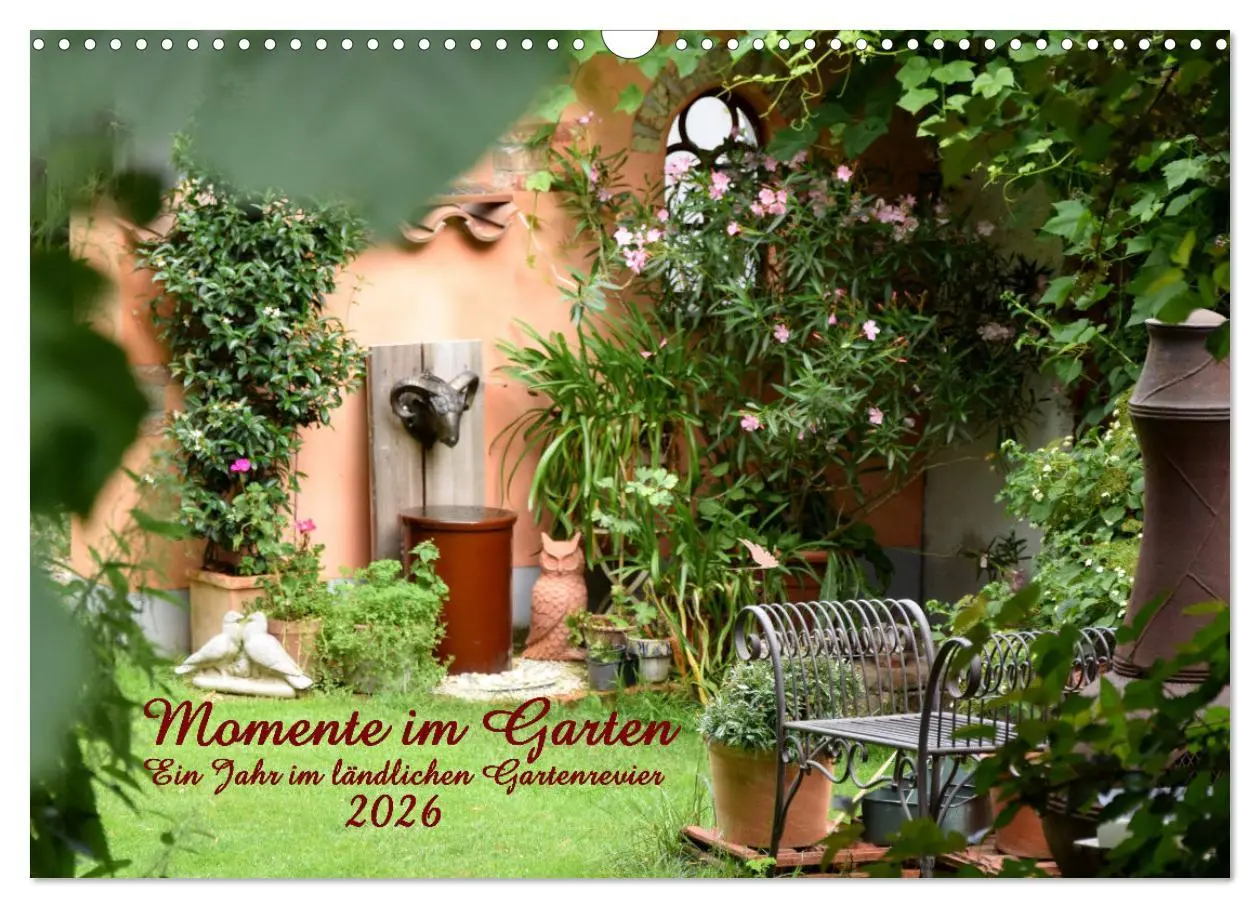 Cover: 9783457269800 | Momente im Garten (Wandkalender 2026 DIN A3 quer), CALVENDO...