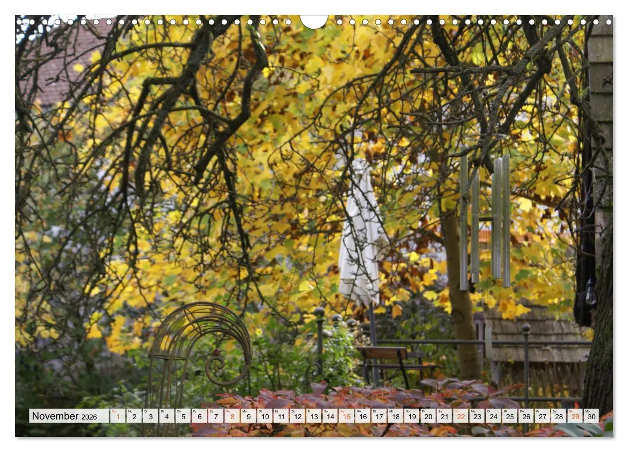 Bild: 9783457269800 | Momente im Garten (Wandkalender 2026 DIN A3 quer), CALVENDO...
