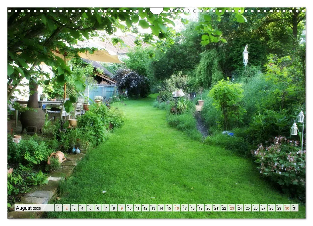 Bild: 9783457269800 | Momente im Garten (Wandkalender 2026 DIN A3 quer), CALVENDO...