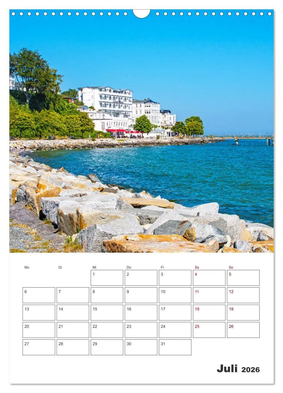 Bild: 9783516359800 | Rügen - Terminplaner (Wandkalender 2026 DIN A3 hoch), CALVENDO...