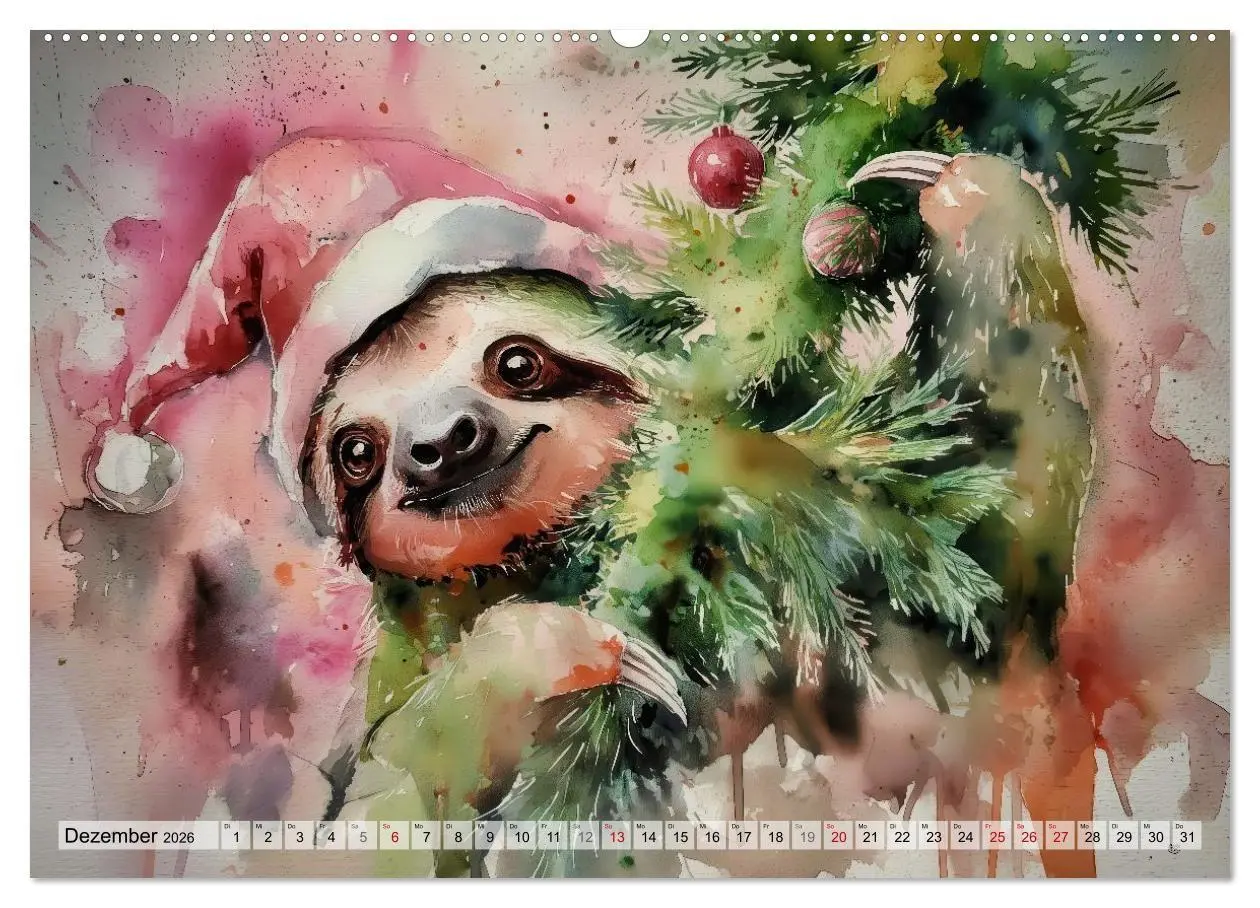 Bild: 9783516739800 | Faultiere, ein Leben in Zeitlupe (Wandkalender 2026 DIN A2 quer),...