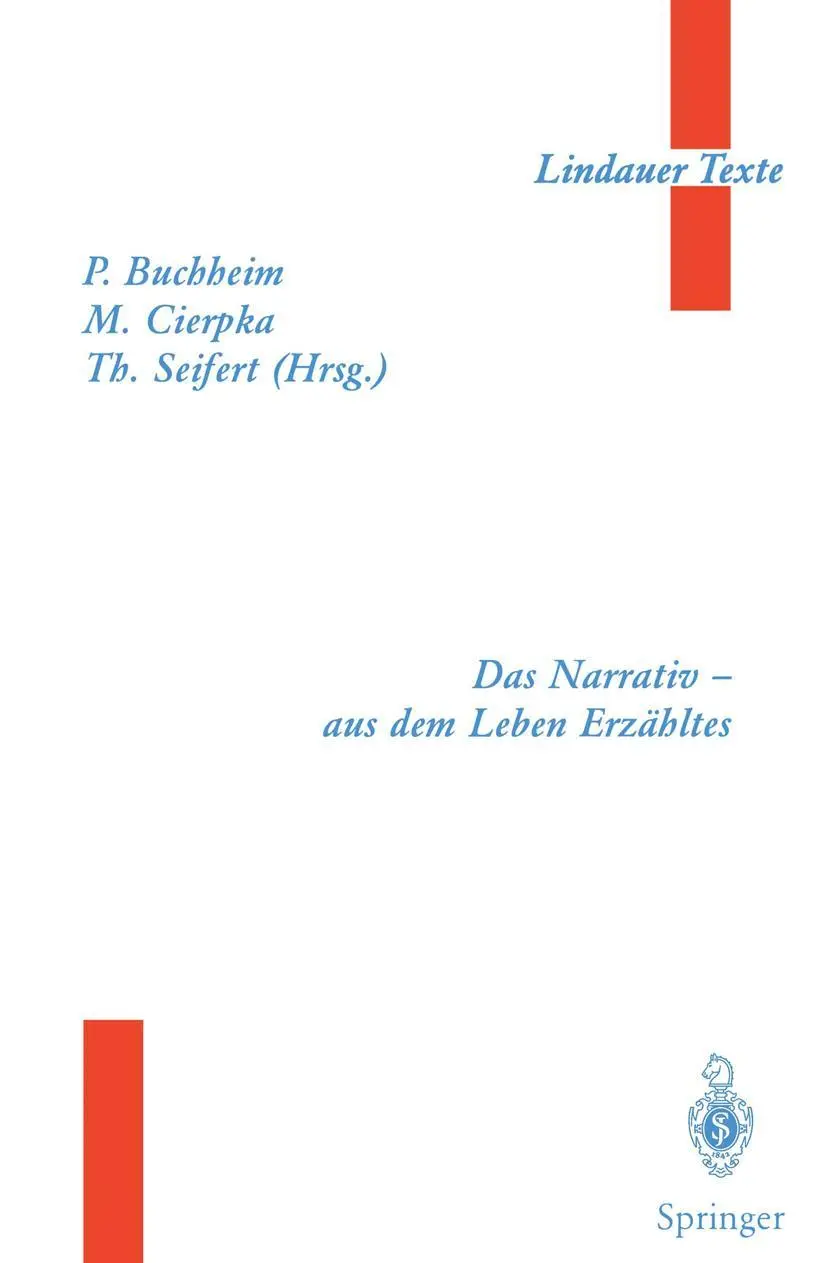 Cover: 9783540639800 | Das Narrativ - aus dem Leben Erzähltes | Manfred Cierpka (u. a.) | ix