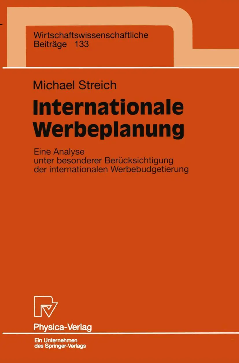 Cover: 9783790809800 | Internationale Werbeplanung | Michael Streich | Taschenbuch | xvi