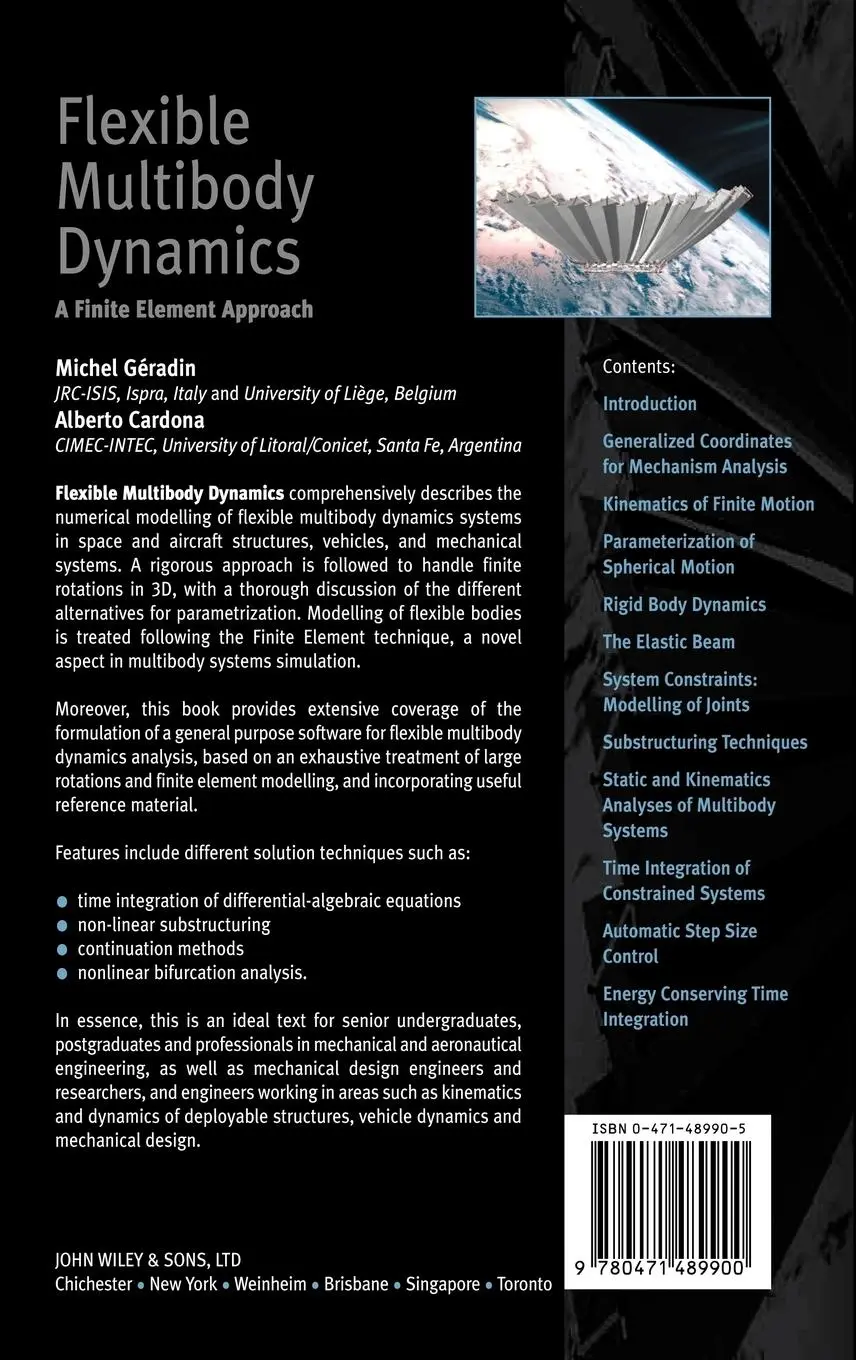 Rückseite: 9780471489900 | Flexible Multibody Dynamics | A Finite Element Approach | Buch | XII
