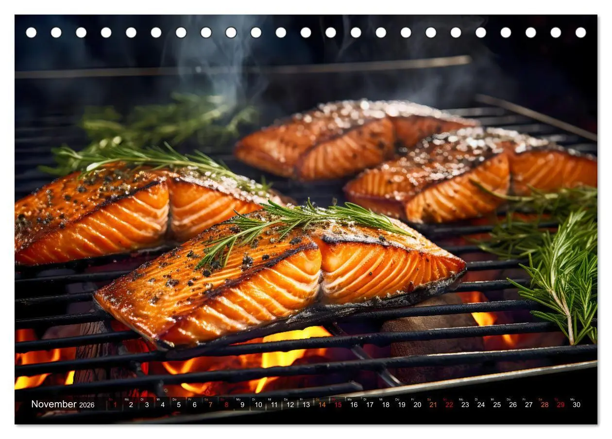 Bild: 9783457499900 | BBQ Feuerzauber - Grillkalender (Tischkalender 2026 DIN A5 quer),...