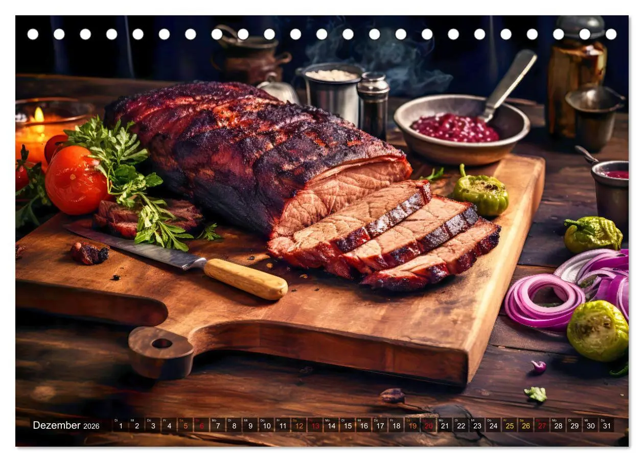 Bild: 9783457499900 | BBQ Feuerzauber - Grillkalender (Tischkalender 2026 DIN A5 quer),...