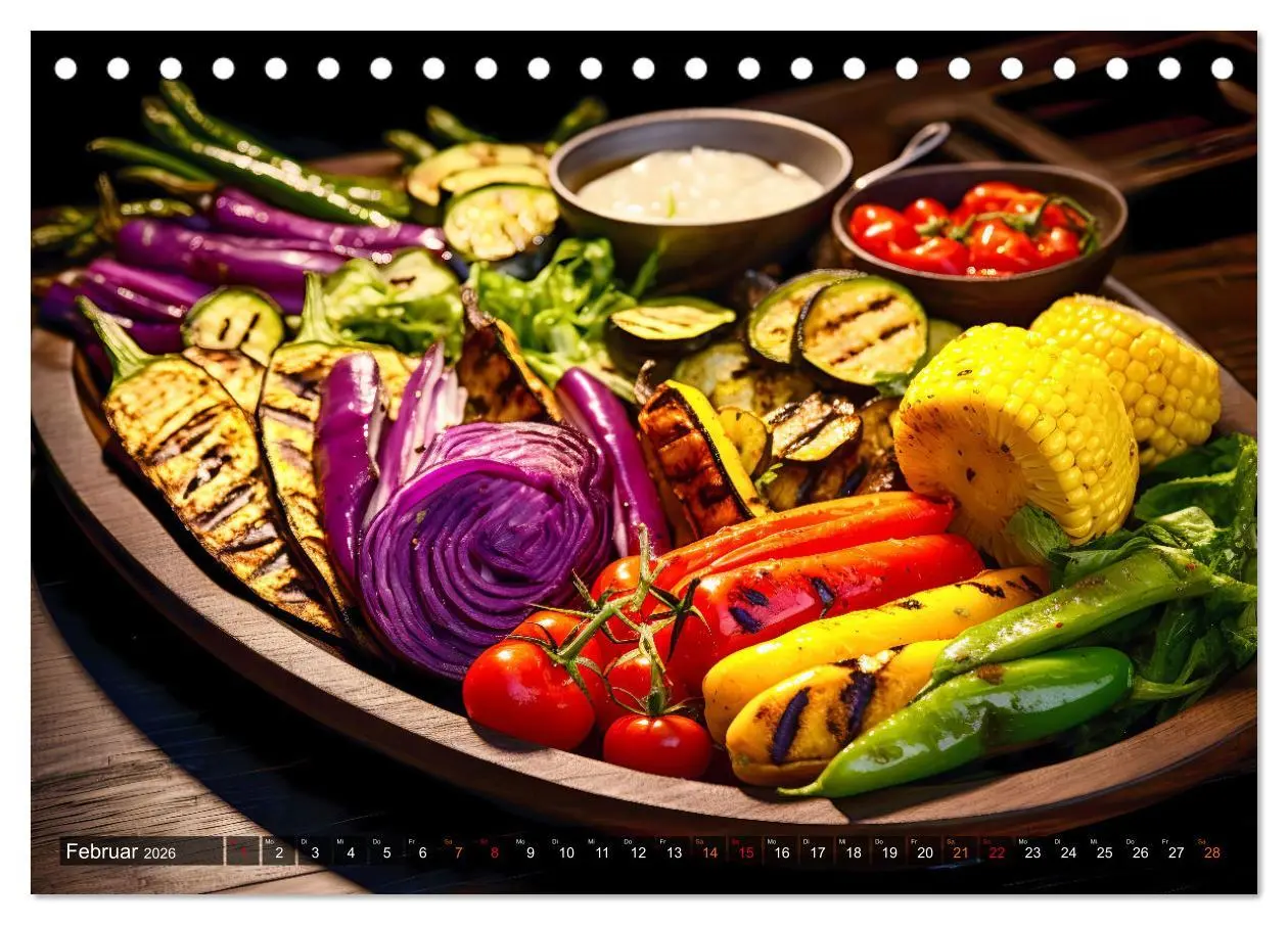 Bild: 9783457499900 | BBQ Feuerzauber - Grillkalender (Tischkalender 2026 DIN A5 quer),...