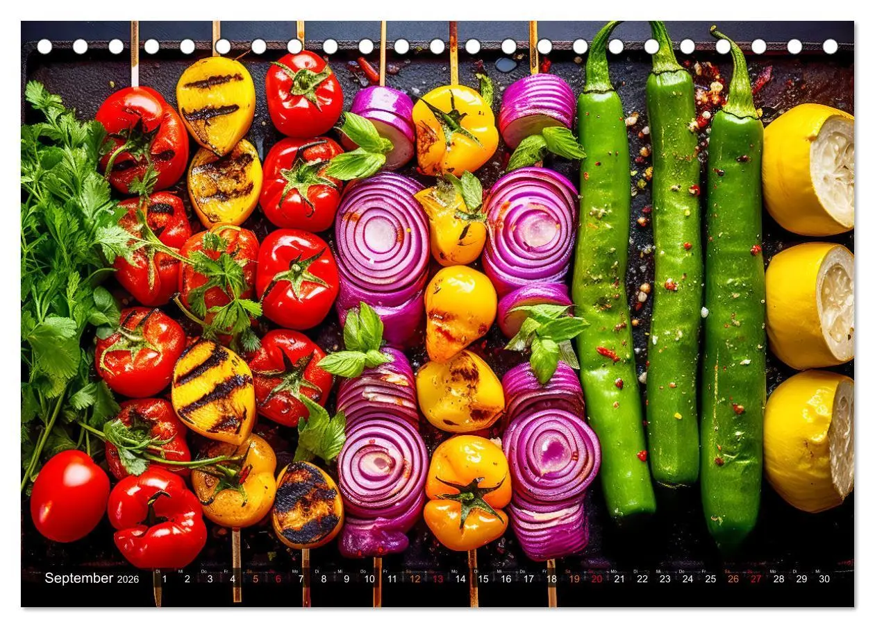 Bild: 9783457499900 | BBQ Feuerzauber - Grillkalender (Tischkalender 2026 DIN A5 quer),...