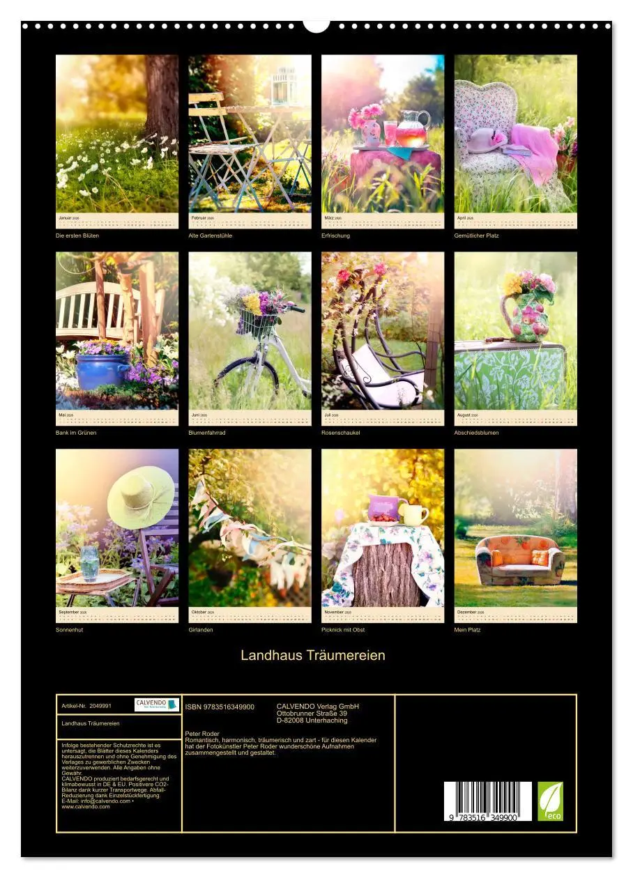 Bild: 9783516349900 | Landhaus Träumereien (hochwertiger Premium Wandkalender 2026 DIN A2...