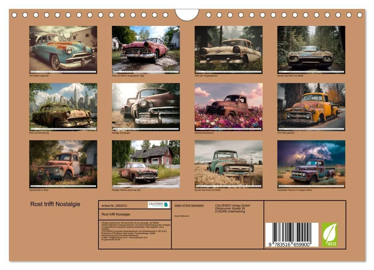 Bild: 9783516659900 | Rost trifft Nostalgie (Wandkalender 2026 DIN A4 quer), CALVENDO...